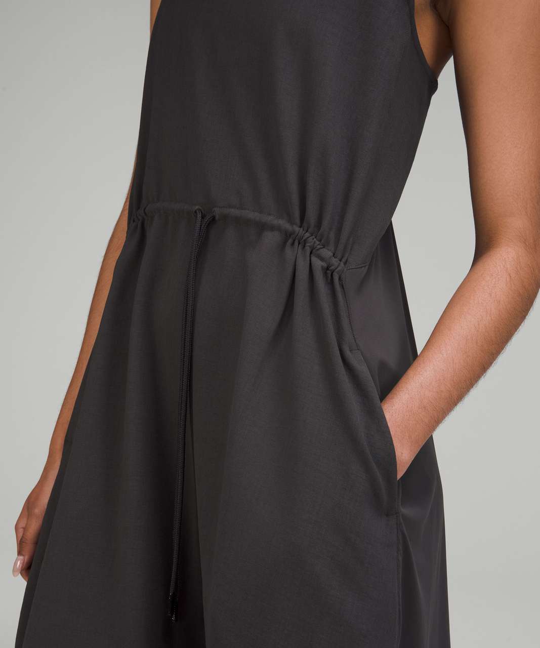 Lululemon Mesh Overlay High-Neck Dress - Graphite Grey