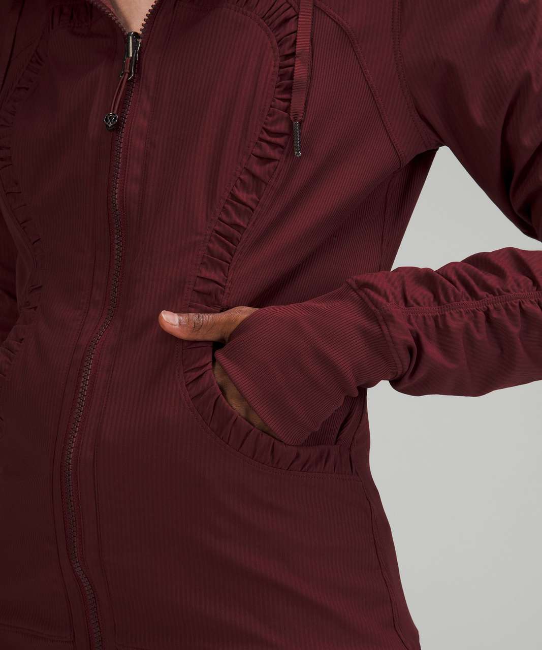 Lululemon Dance Studio Jacket - Red Merlot / Heathered Red Merlot