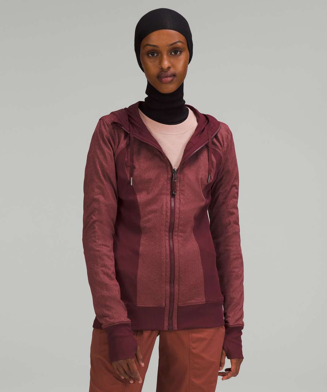 Lululemon Dance Studio Jacket - Red Merlot / Heathered Red Merlot