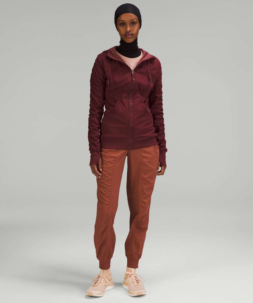 Lululemon Dance Studio Jacket In Red Merlot/heathered Red Merlot