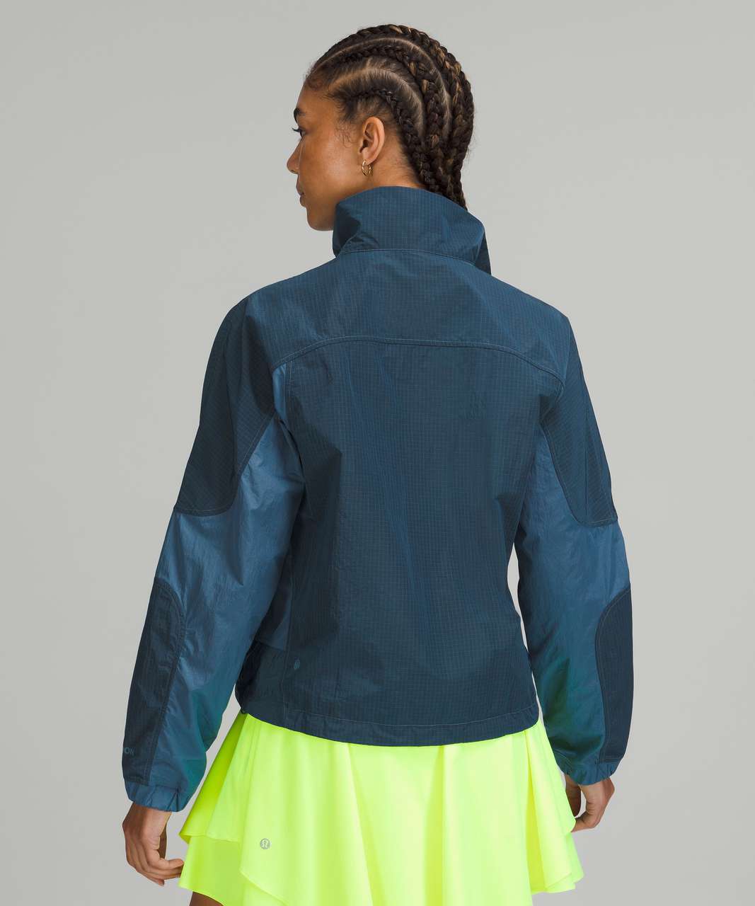 Lululemon Ripstop Half-Zip Hiking Pullover Jacket Blue PDBL Women's Size 2- 12