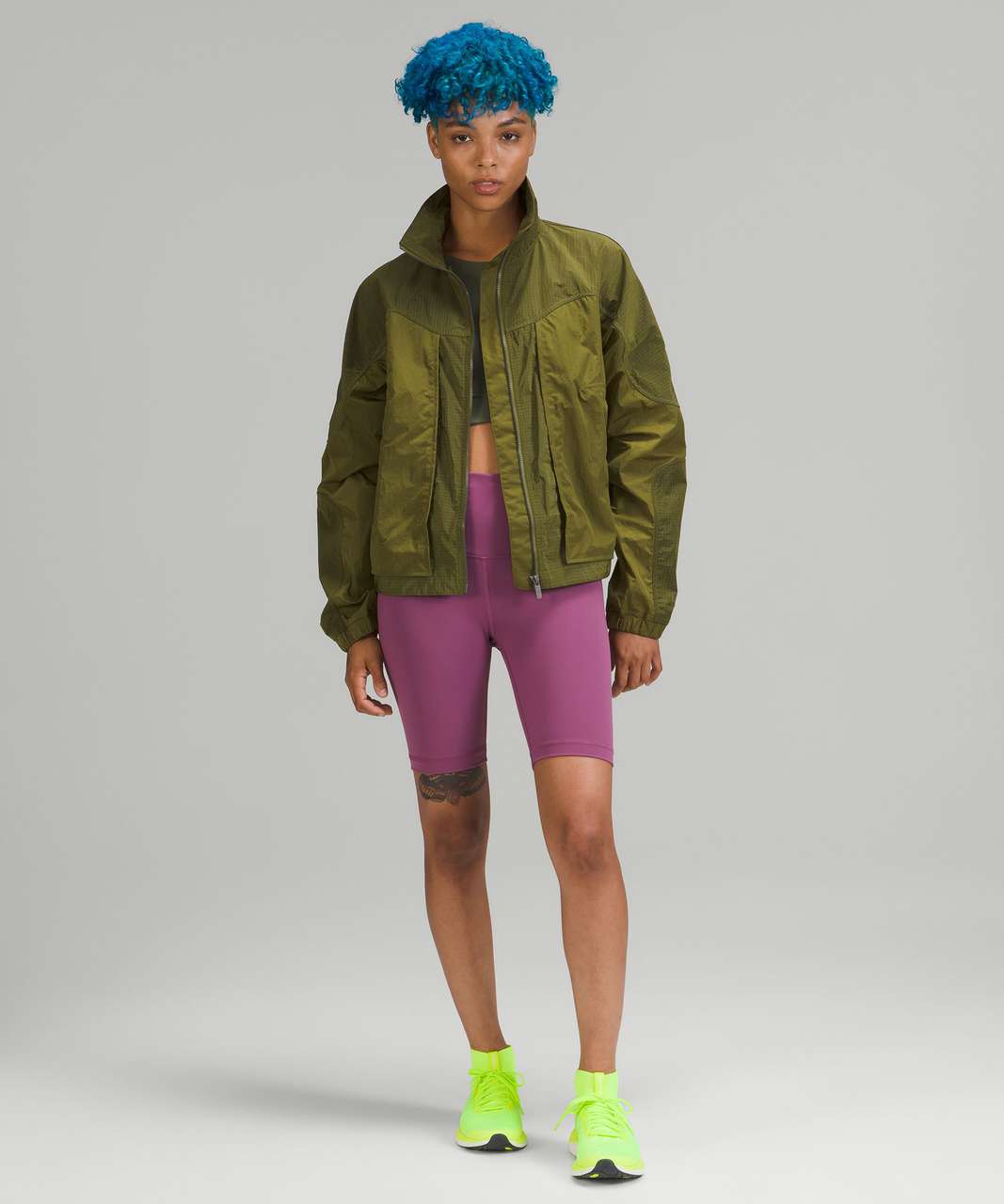 Lululemon Ripstop Relaxed-Fit Short Jacket - Juniper Green - lulu fanatics