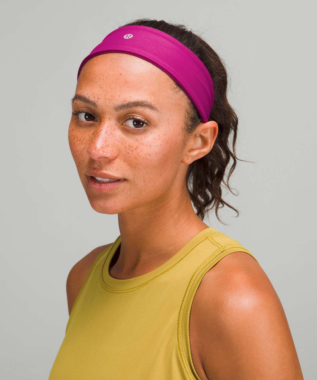 Lululemon Fly Away Tamer Headband - Magenta Purple