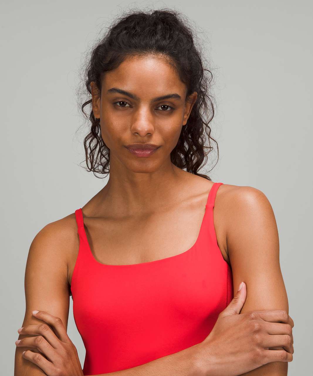 Lululemon Strappy Nulu Shelf Tank Top - Love Red - lulu fanatics