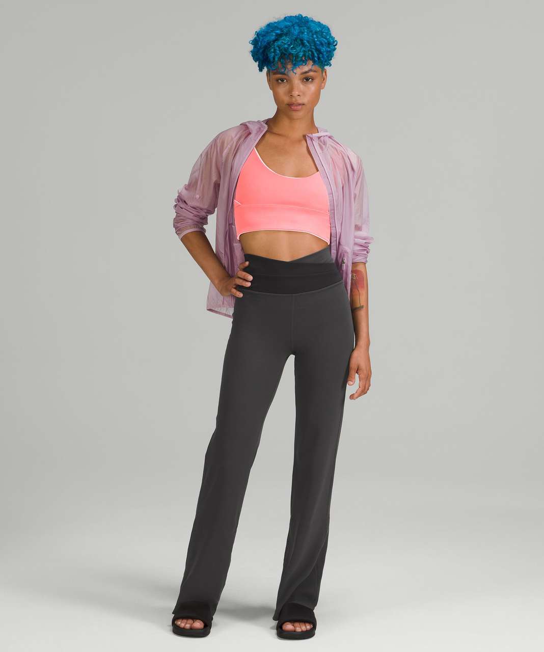 Lululemon Throwback Astro Pant - Graphite Grey / Black - lulu fanatics