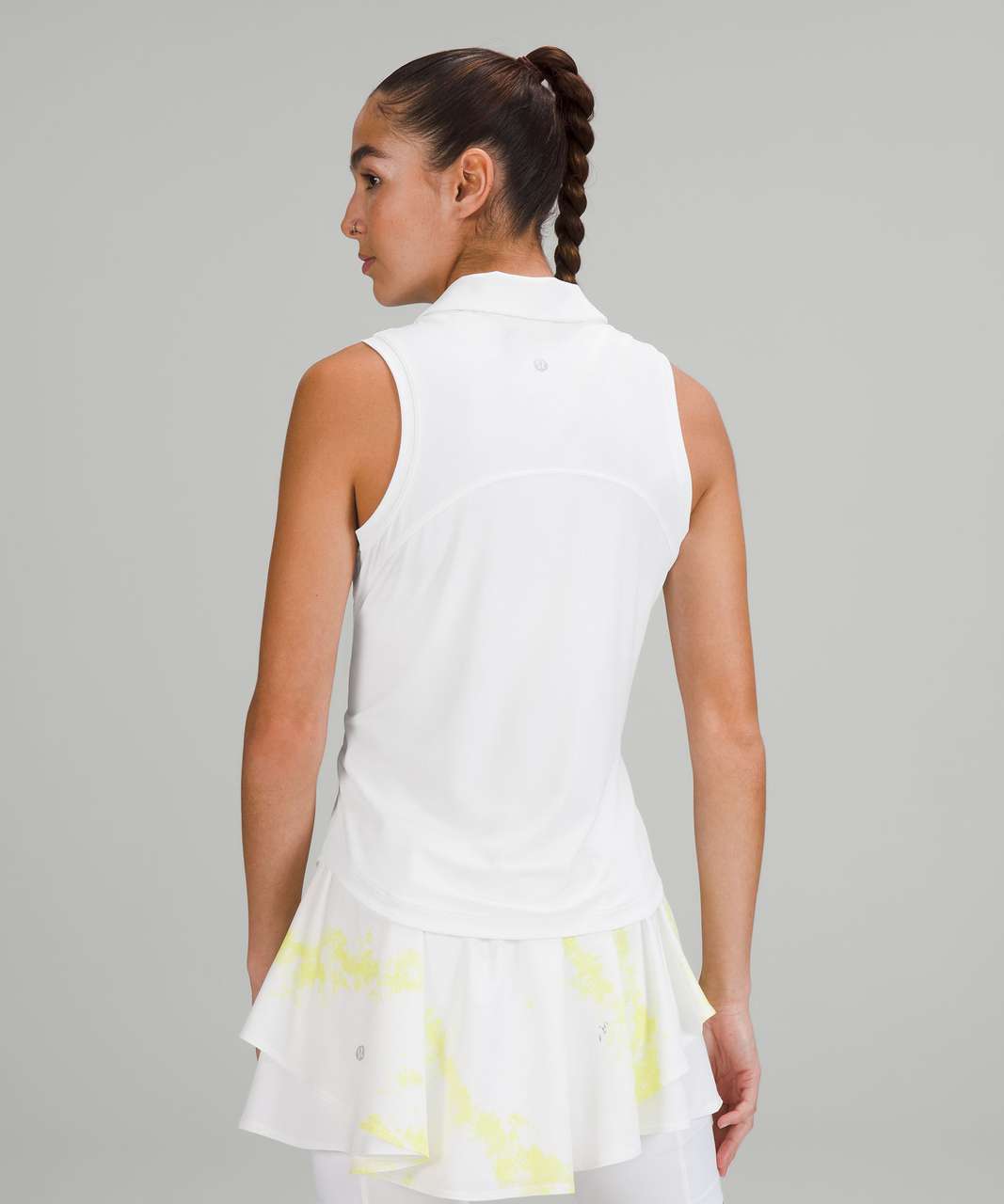 Lululemon Quick-Drying Sleeveless Polo Shirt - White (First Release)