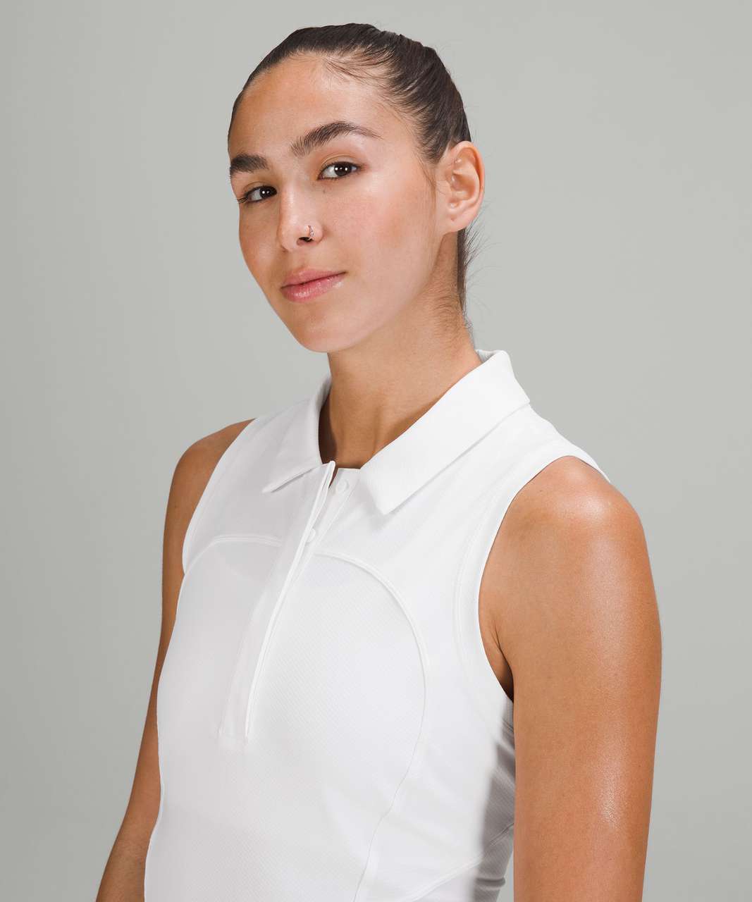 Lululemon Quick-Drying Sleeveless Polo Shirt - White (First Release)