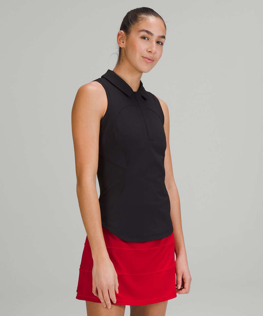 Lululemon Quick-Drying Sleeveless Polo Shirt - Black (First Release)