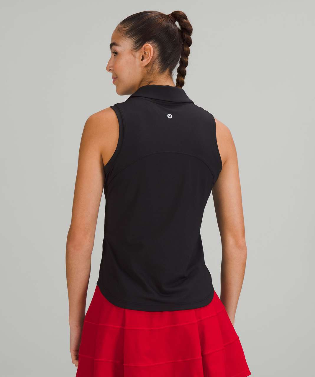 Lululemon Quick-Drying Sleeveless Polo Shirt - Black (First Release)