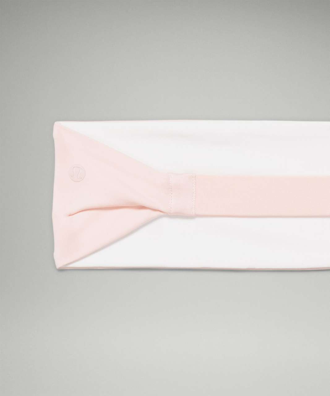 Lululemon Fringe Fighter Nulu Headband - Pink Mist / White