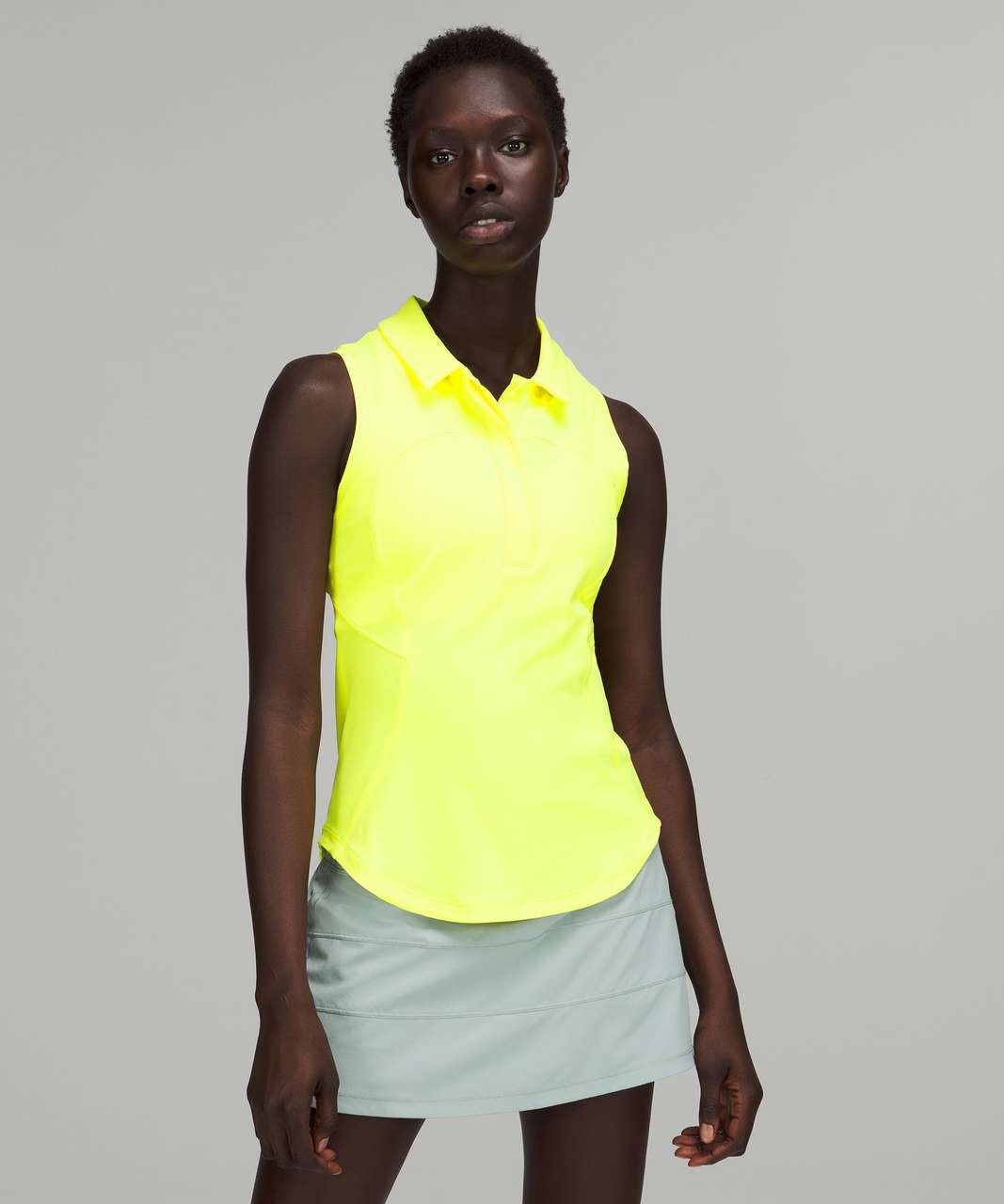 Lululemon Quick-Drying Sleeveless Polo Shirt - Electric Lemon - lulu ...