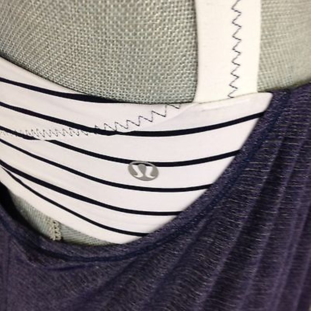 Lululemon Run: Back On Track Tank - Deep Indigo / Quiet Stripe White Deep  Indigo / Wide Bold Stripe White Deep Indigo - lulu fanatics