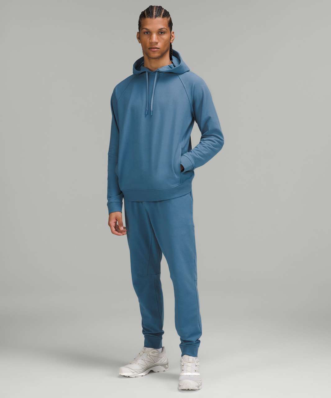 Lululemon City Sweat Pullover Hoodie In Blue Linen