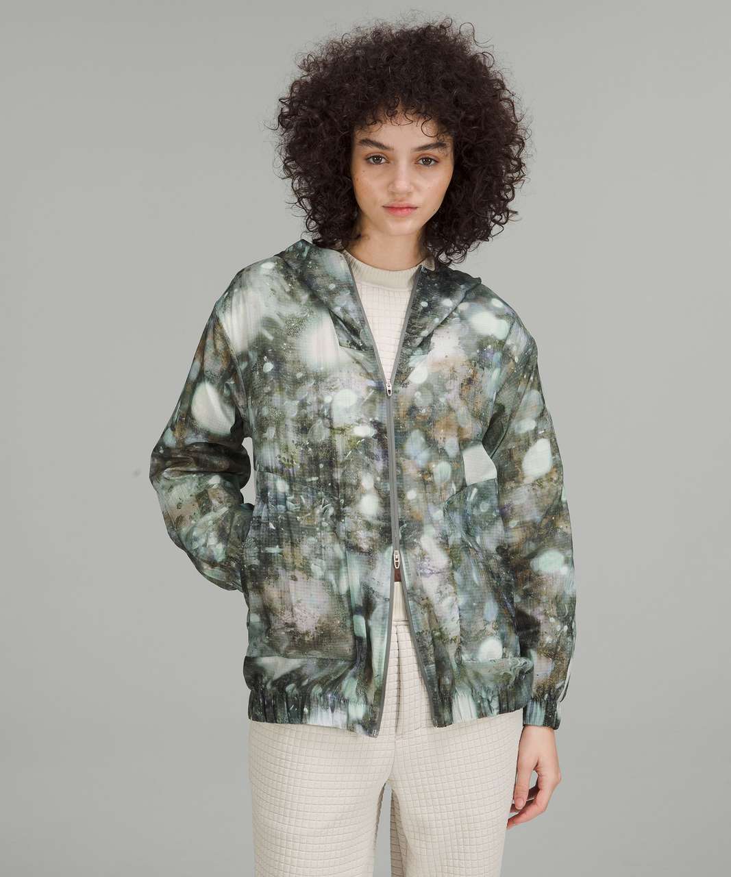 Lululemon lab Translucent Hooded Jacket - Morpheus Macro Multi