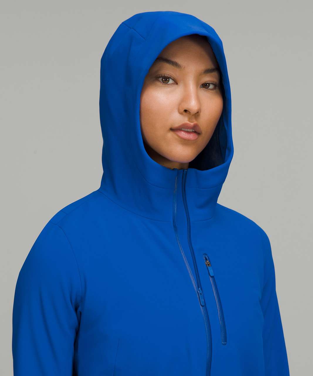 Yelete Activewear Full Zip Jacket Hoodie Turquoise heathered with Black  contrast