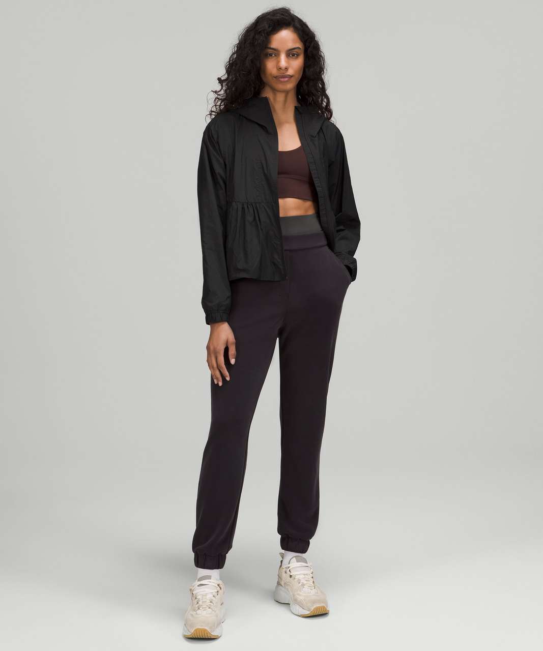 Lululemon Relaxed-Fit Gathered Cropped Jacket - Black