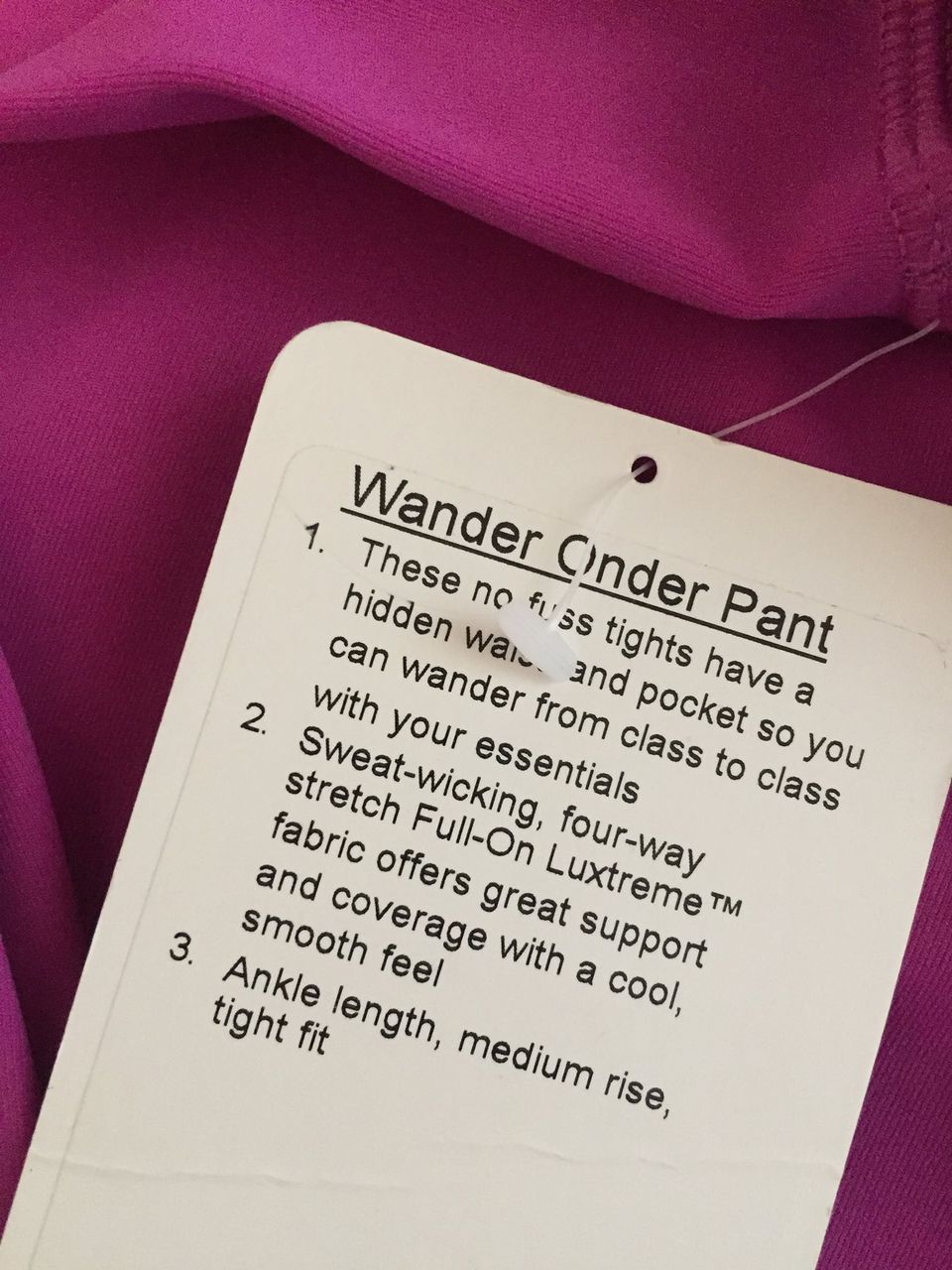 Lululemon Wander Onder Pant - Ultra Violet