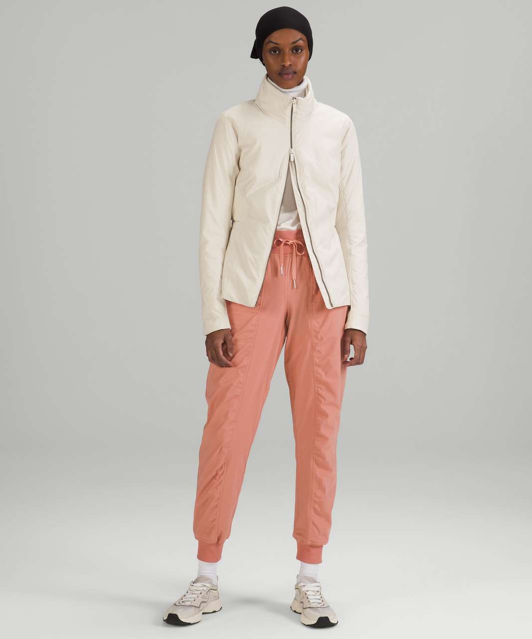 Lululemon SoftMatte Insulated Mid-Length Jacket - White Opal
