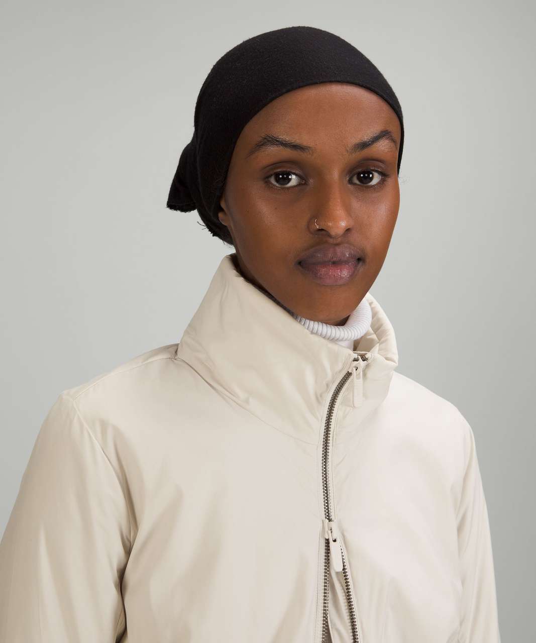 Lululemon SoftMatte Insulated Mid-Length Jacket - White Opal