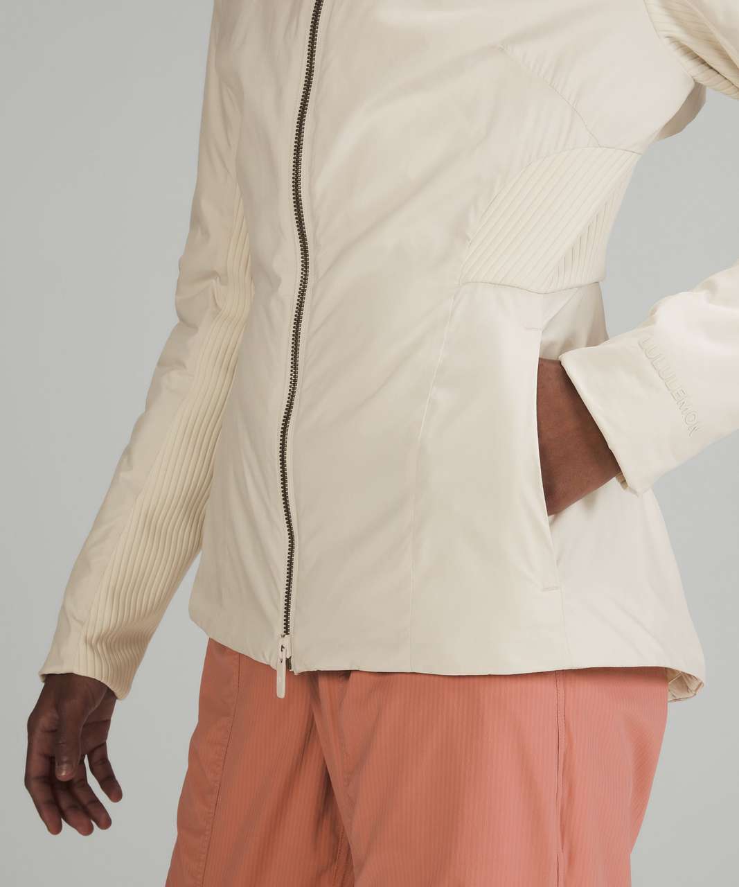 Lululemon SoftMatte Insulated Mid-Length Jacket - White Opal