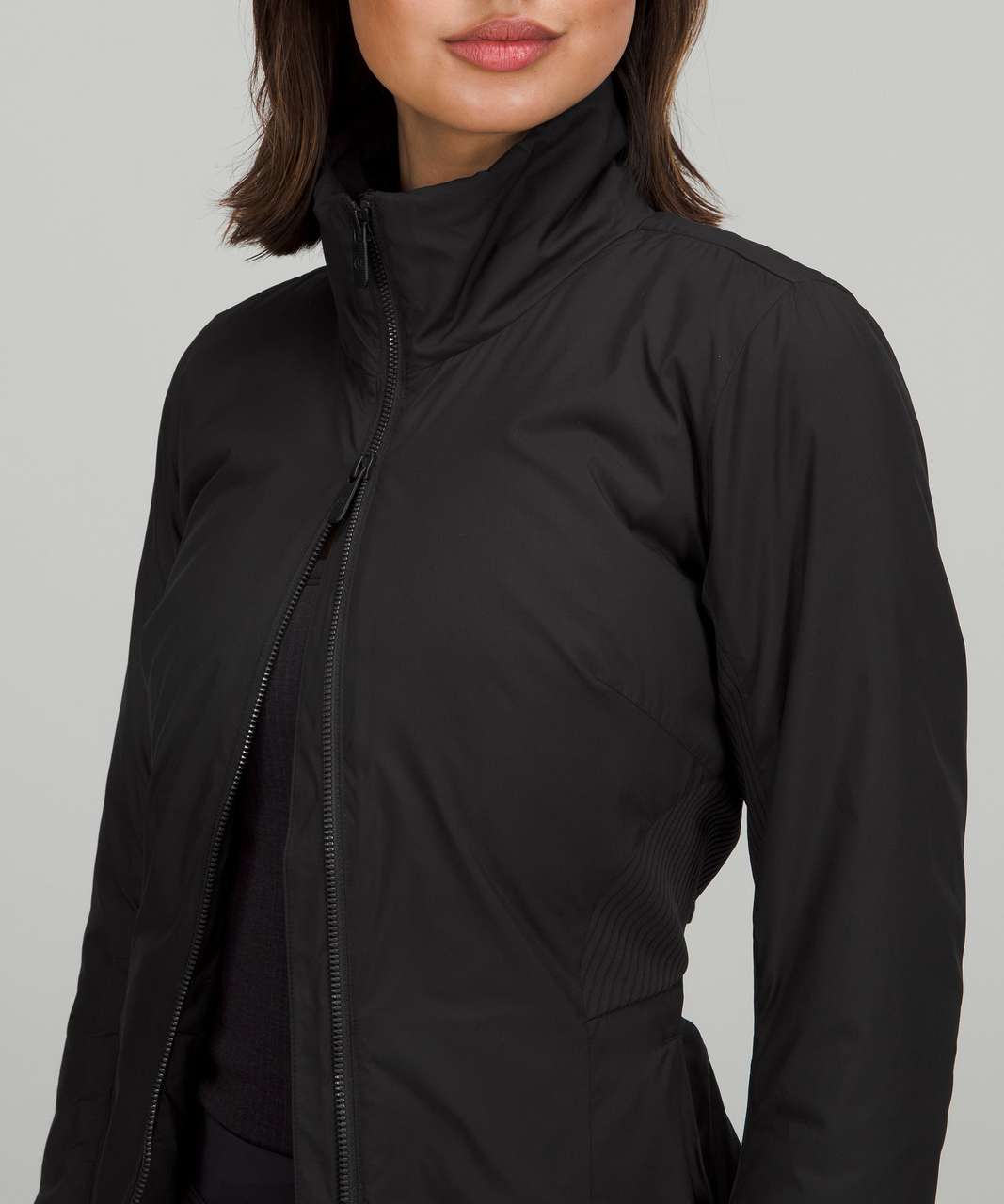 Lululemon SoftMatte Insulated Mid-Length Jacket - Black