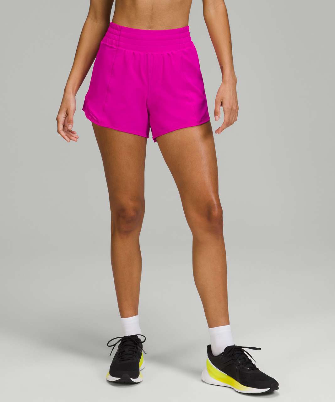 Lululemon Hotty Hot High-Rise Lined Short 4" - Purple Highlight