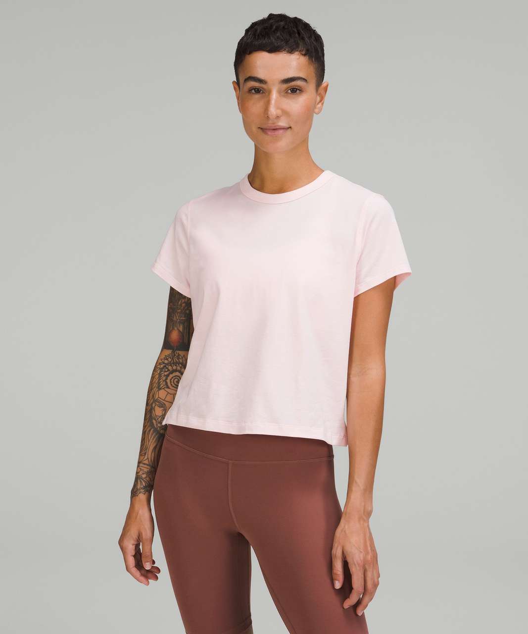 Lululemon Classic-Fit Cotton-Blend T-Shirt - Strawberry Milkshake