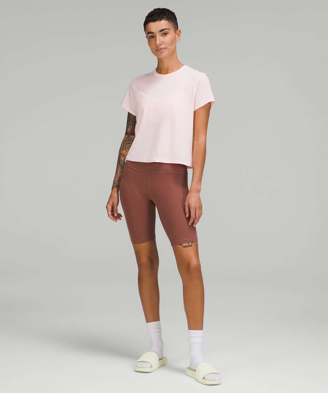 Lululemon Classic-Fit Cotton-Blend T-Shirt - Strawberry Milkshake