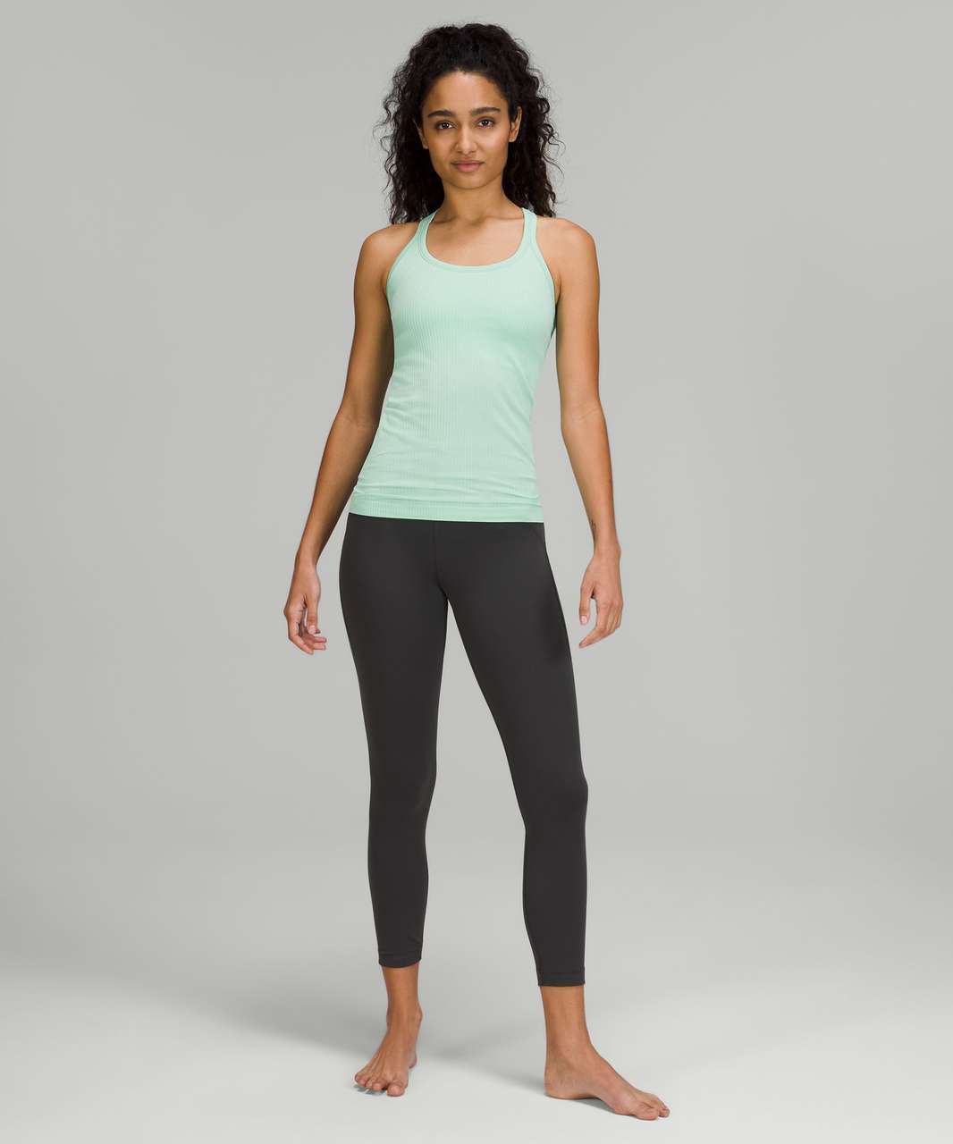 Lululemon Ebb To Street Cropped Racerback Tank Top In Wild Mint