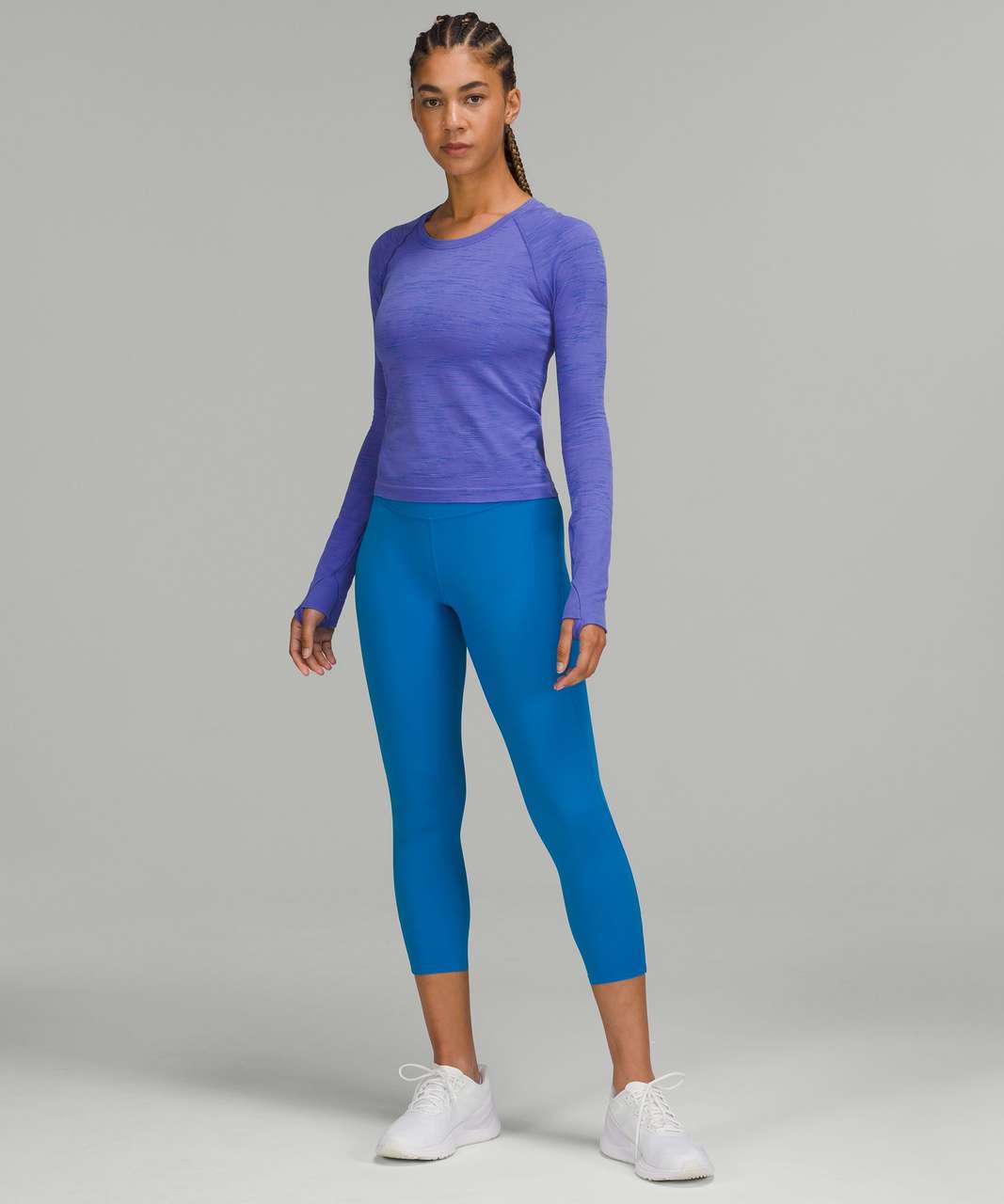 Lululemon Base Pace HR Crop 23 Size 12 - Blue