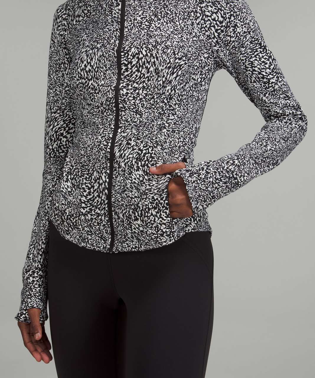 Lululemon Women's InStill Jacket Warped Grain Alpine Black/White