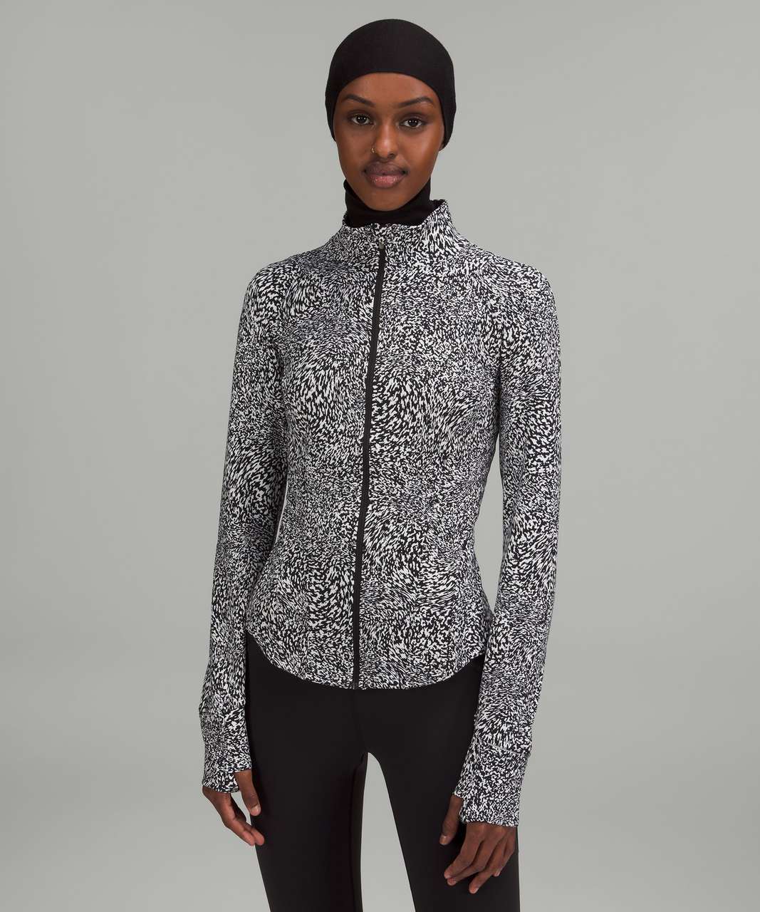 Lululemon InStill Jacket - Warped Grain Alpine White Black - lulu fanatics