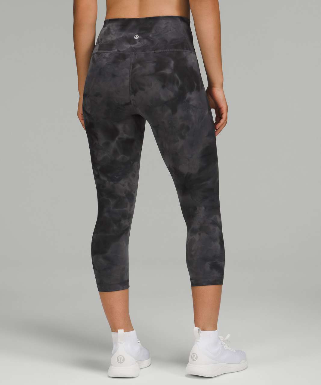 Lululemon Wunder Train High-Rise Crop 21 - Diamond Dye Pitch Grey Graphite  Grey - lulu fanatics