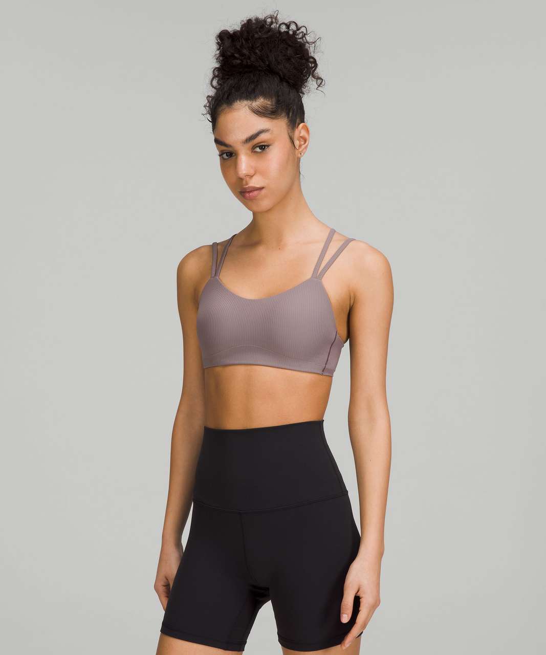 Lululemon Like a Cloud Ribbed Bra *Light Support, B/C Cup - Lunar Rock -  lulu fanatics