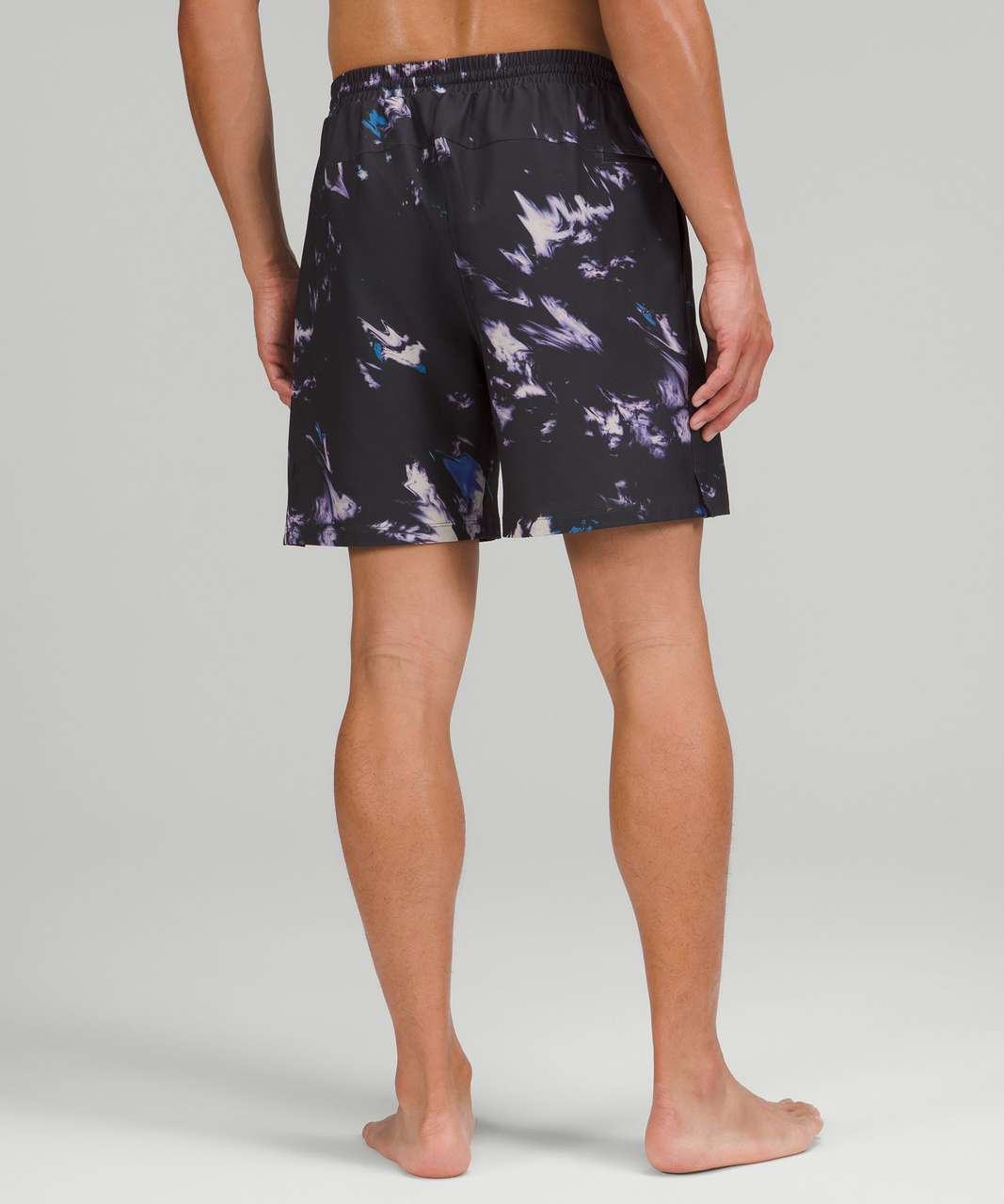 Lululemon Pool Short 7" - Diffuse Dye Print Graphite Grey Multi - lulu