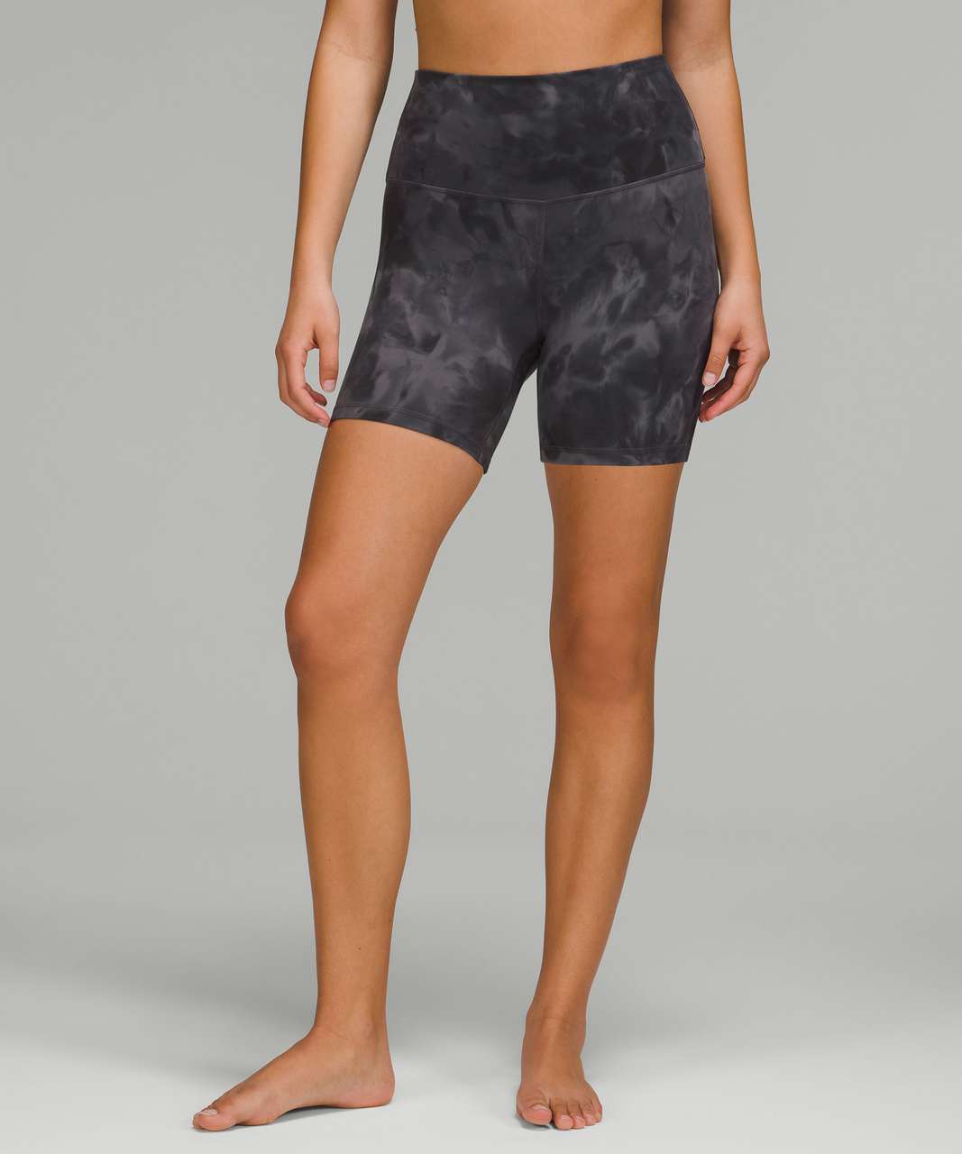 Lululemon Align High-Rise Short 6 - Diamond Dye Pitch Grey Graphite Grey - lulu  fanatics