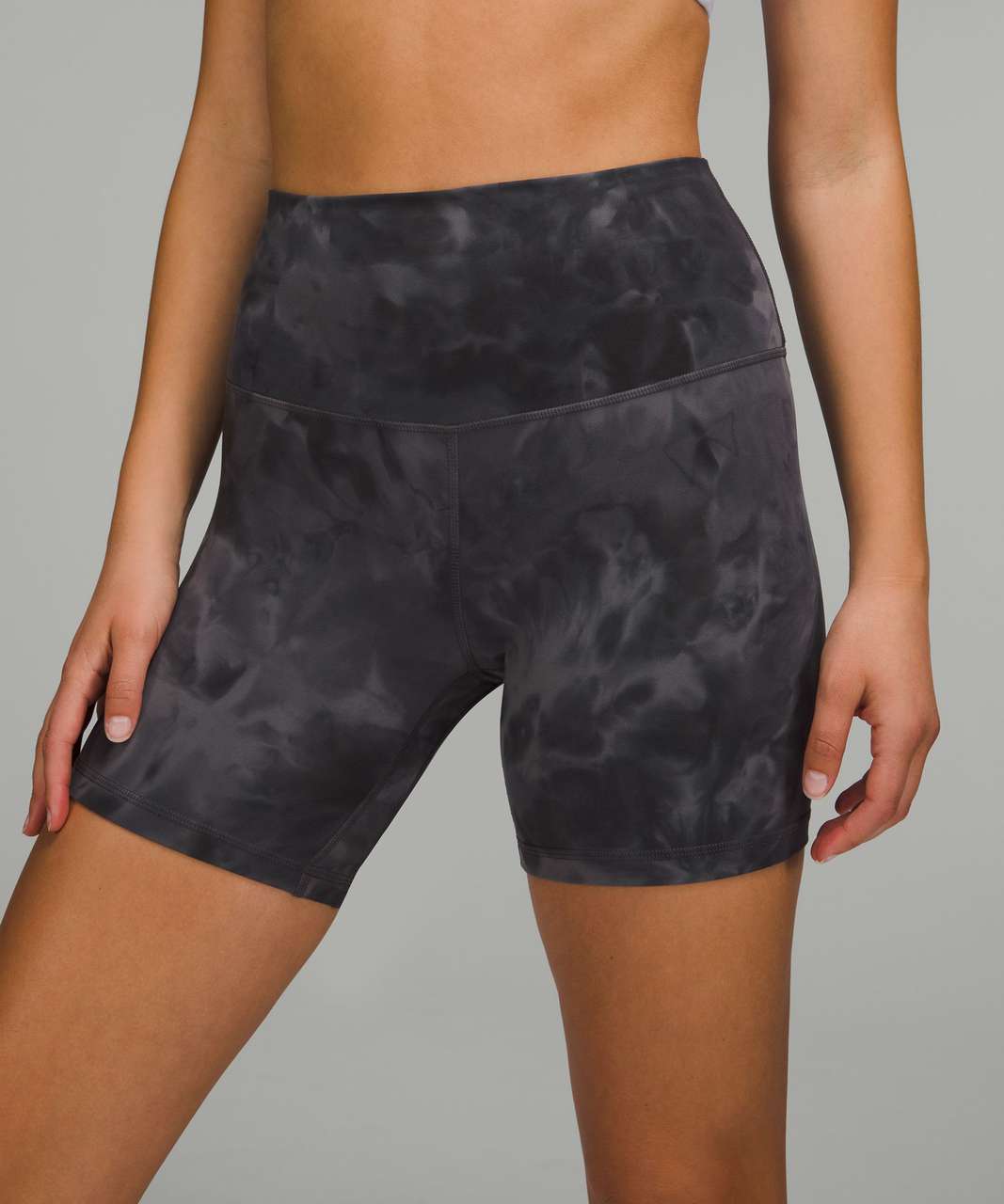 Lululemon Align High-Rise Short 6" - Diamond Dye Pitch Grey Graphite Grey