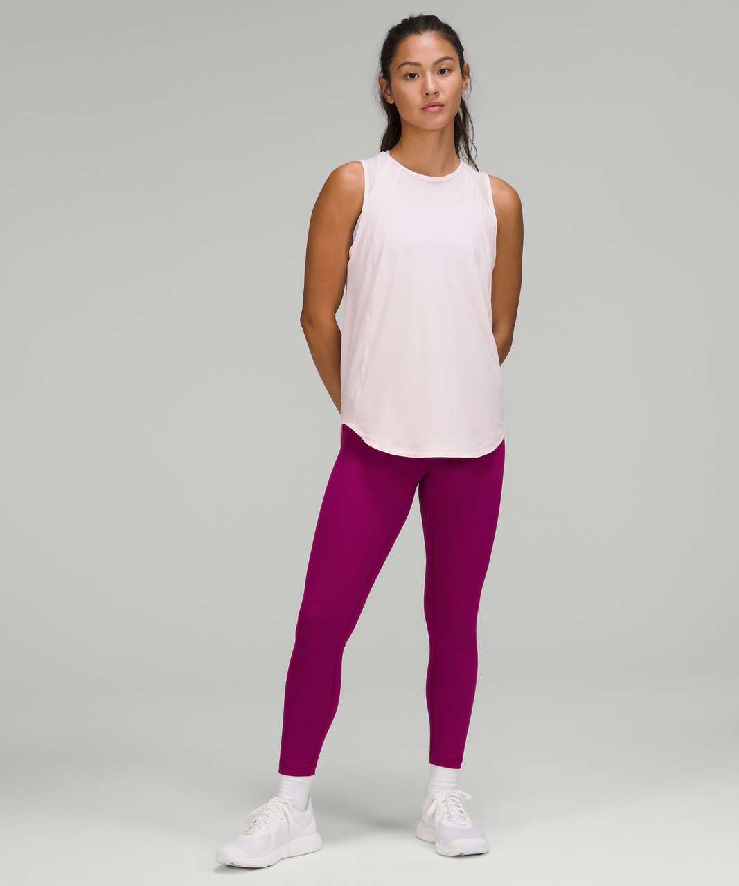 Lululemon Wunder Train High-Rise Tight 25 - Magenta Purple - lulu fanatics