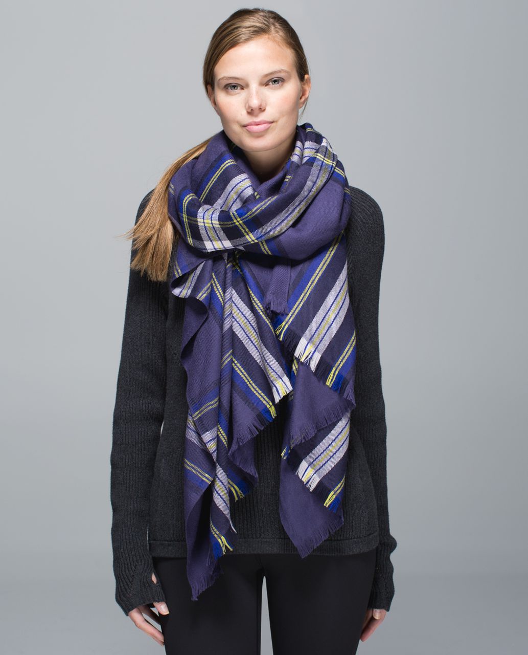 Lululemon Pranayama Scarf - Nightfall / Black Grape / Pigment Blue