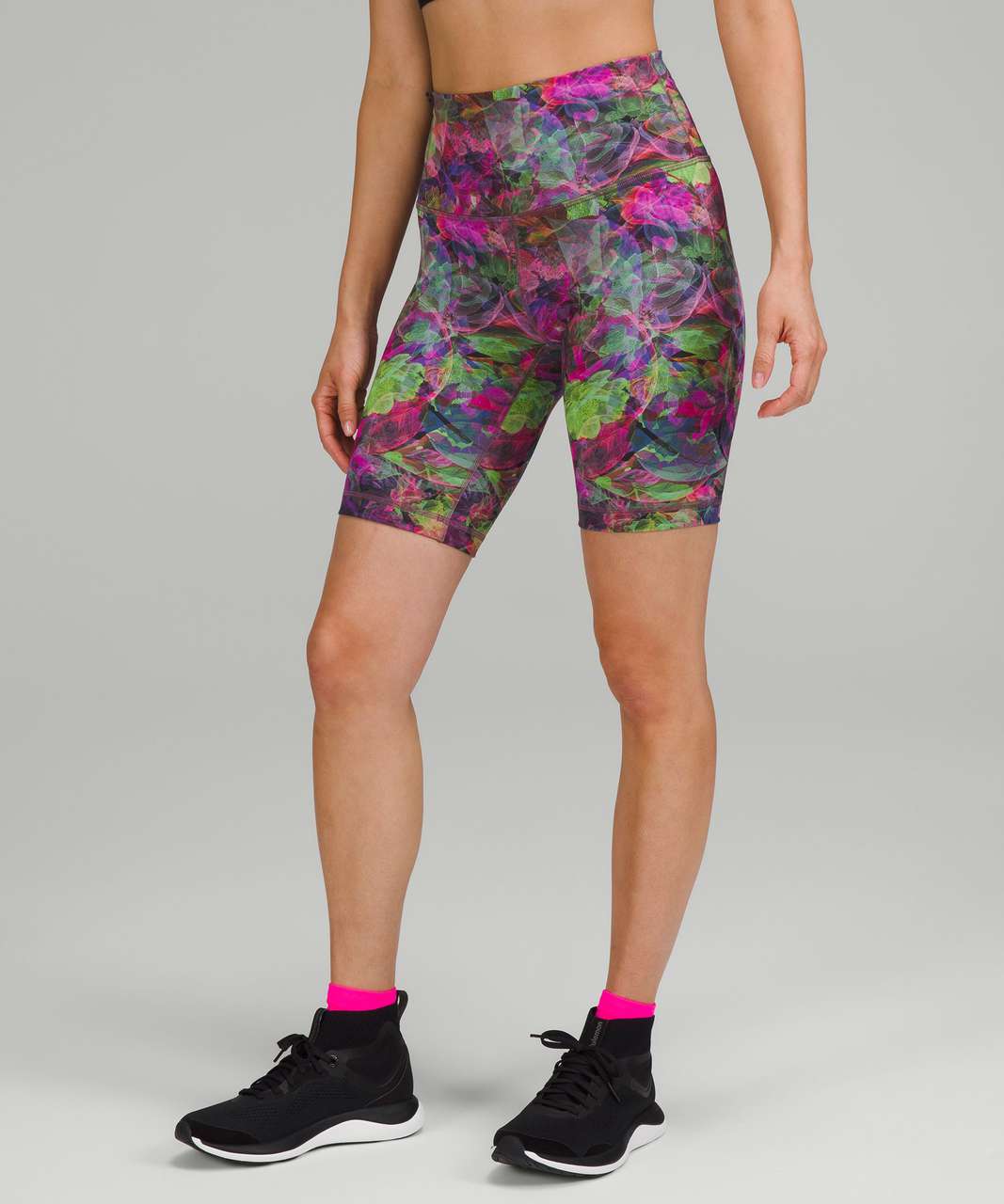 Lululemon Wunder Train High-Rise Short 8 - Vivid Floral Tone