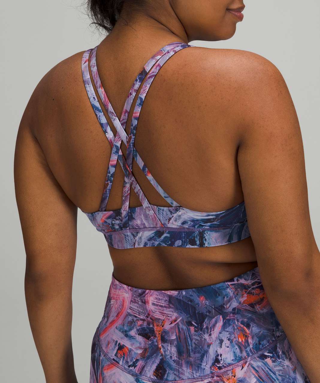 Lululemon Energy Bra *Medium Support, B–D Cups - Atmospheric Purple Multi -  lulu fanatics