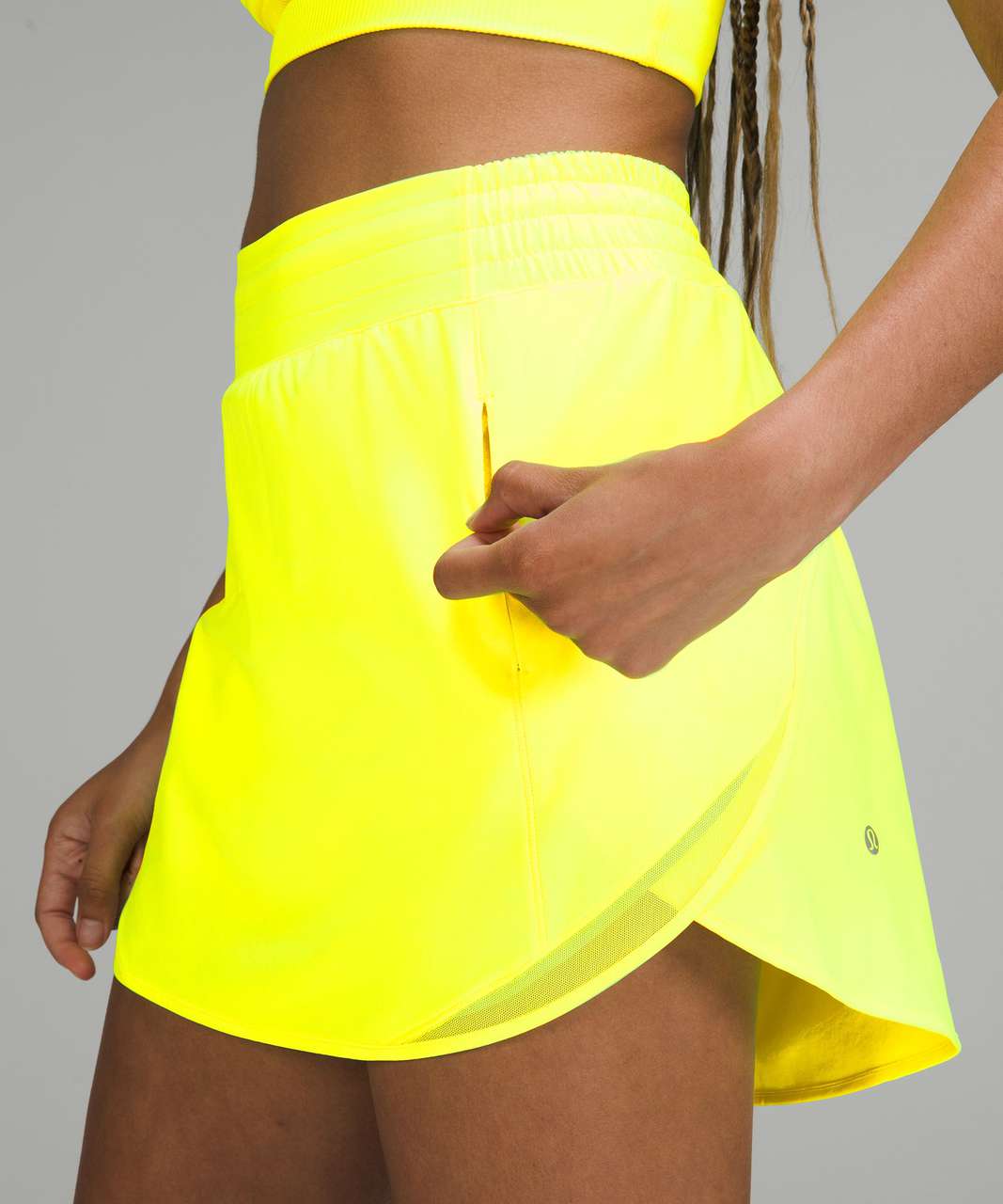 Lululemon Hotty Hot High-Rise Skirt - Highlight Yellow