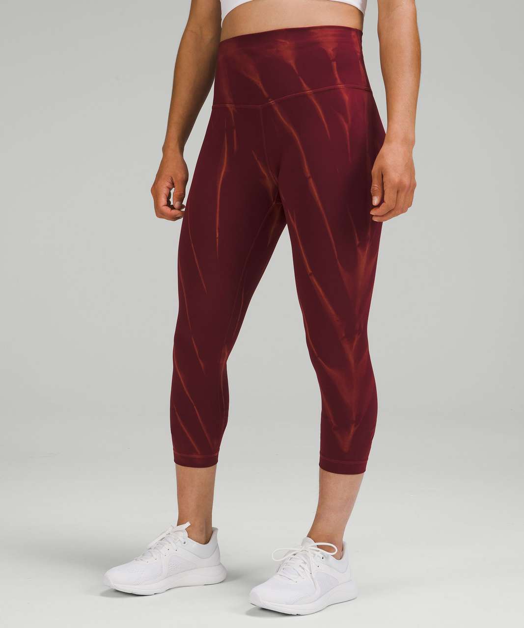 Lululemon Size 4 Wunder Train HR Tight 25 *Fade Red SRM1 Everlux