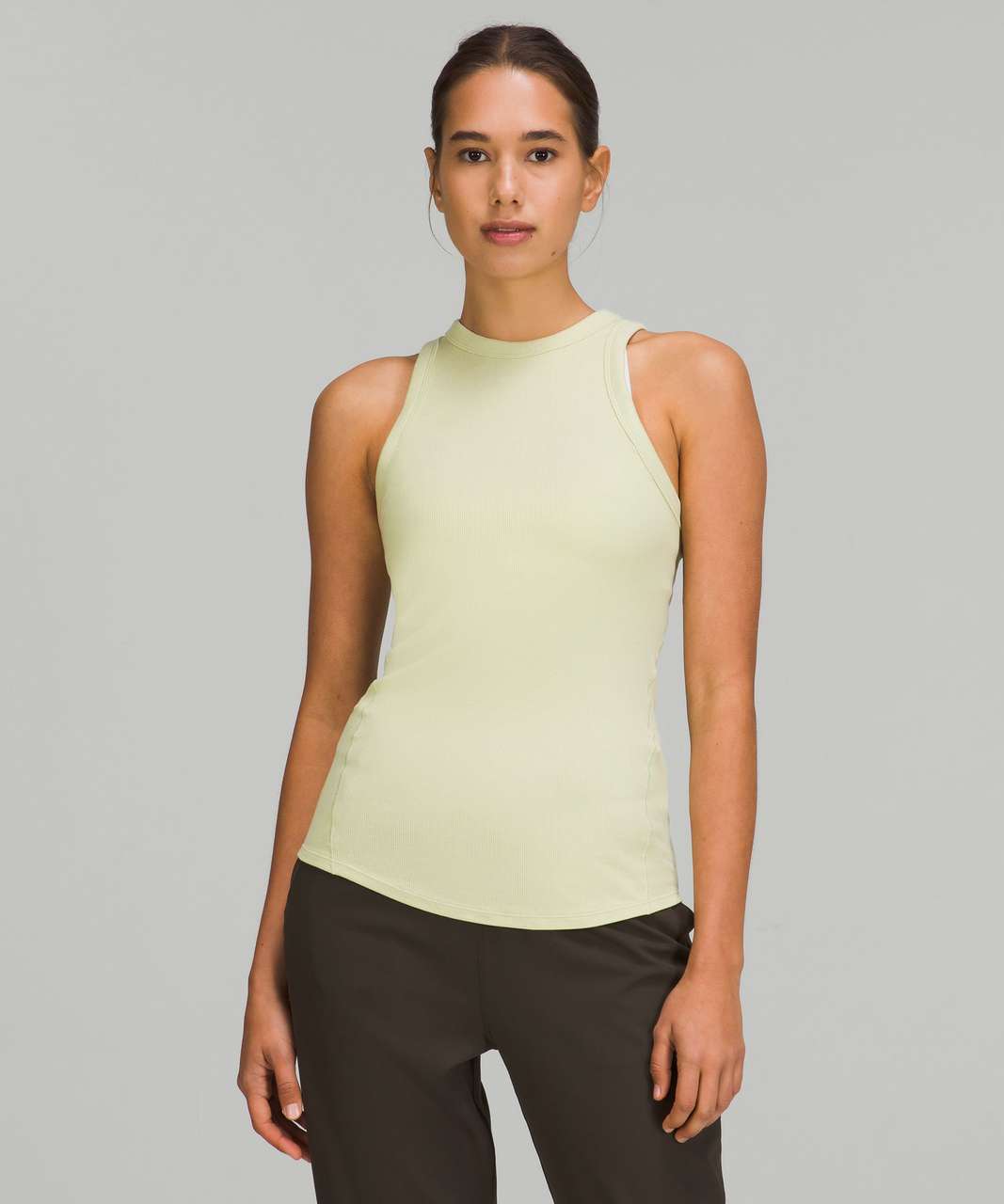 Lululemon Ribbed Micro-Modal Tank Top - Black - lulu fanatics