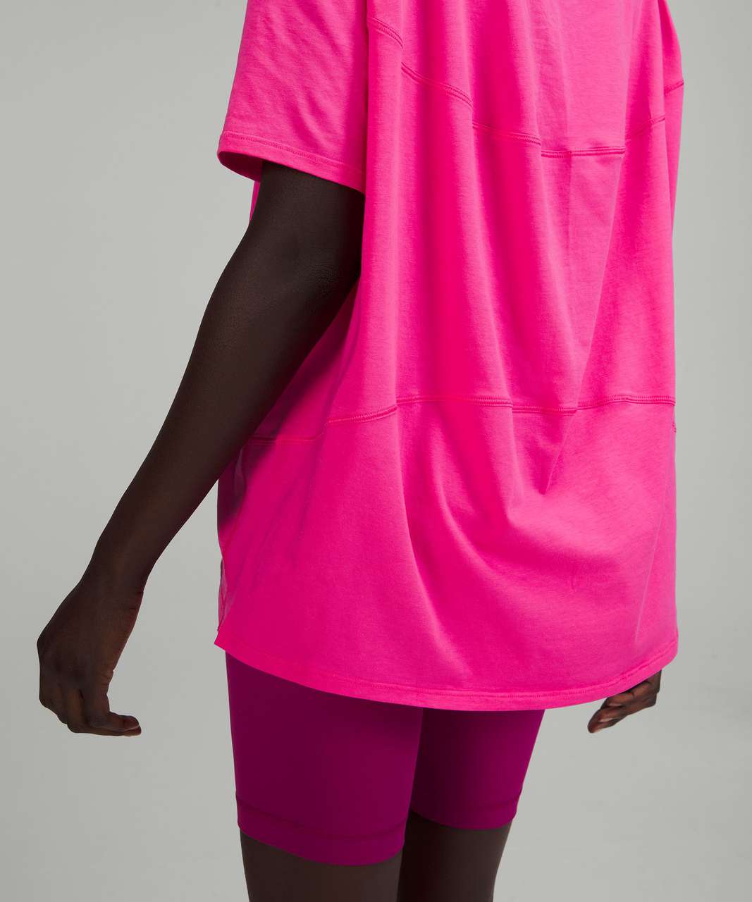 Lululemon Back In Action Short Sleeve Shirt In Sonic Pink