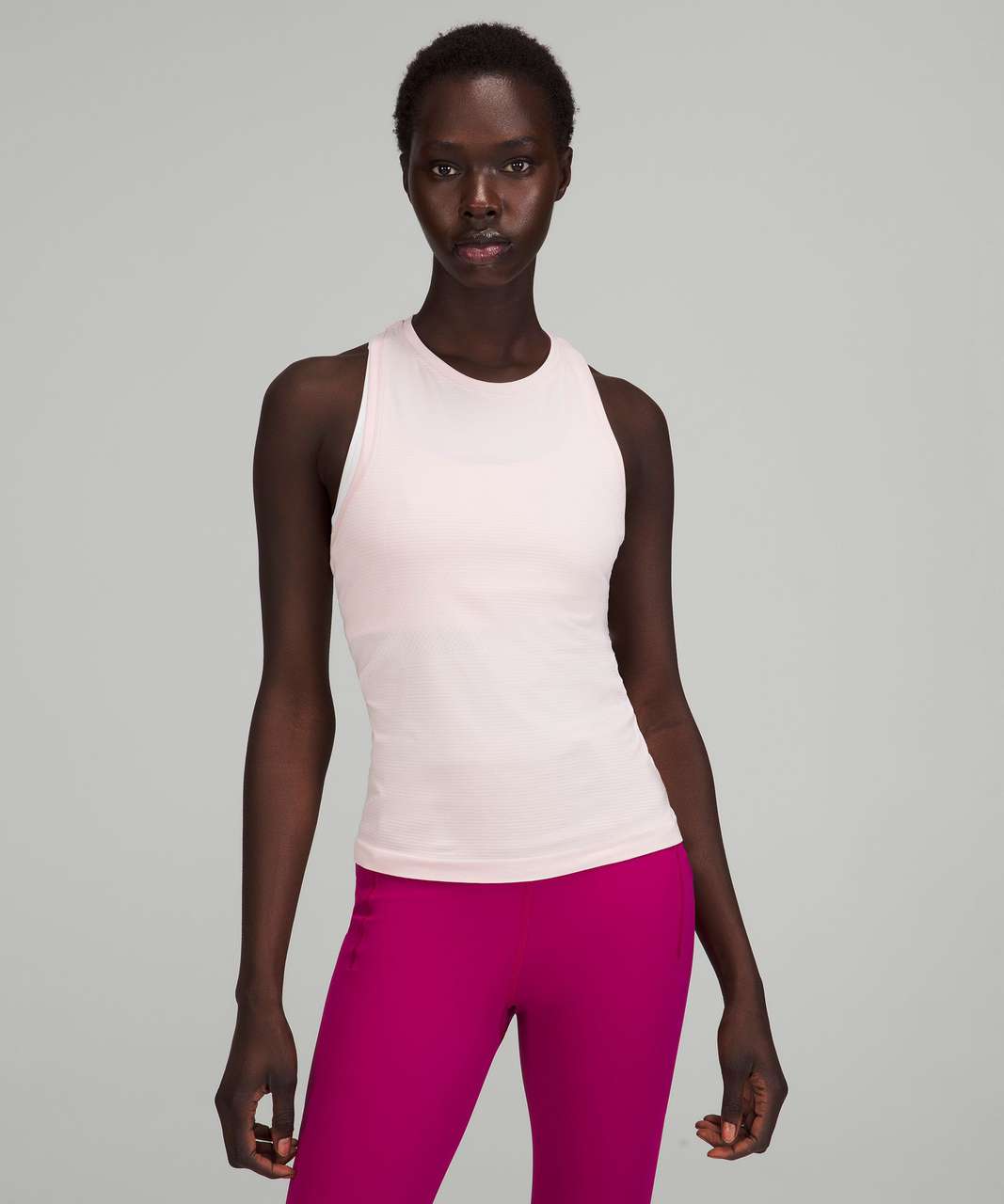 Lululemon Swiftly Tech High-Neck Tank Top 2.0 *Race Length - Strawberry Milkshake / Strawberry Milkshake