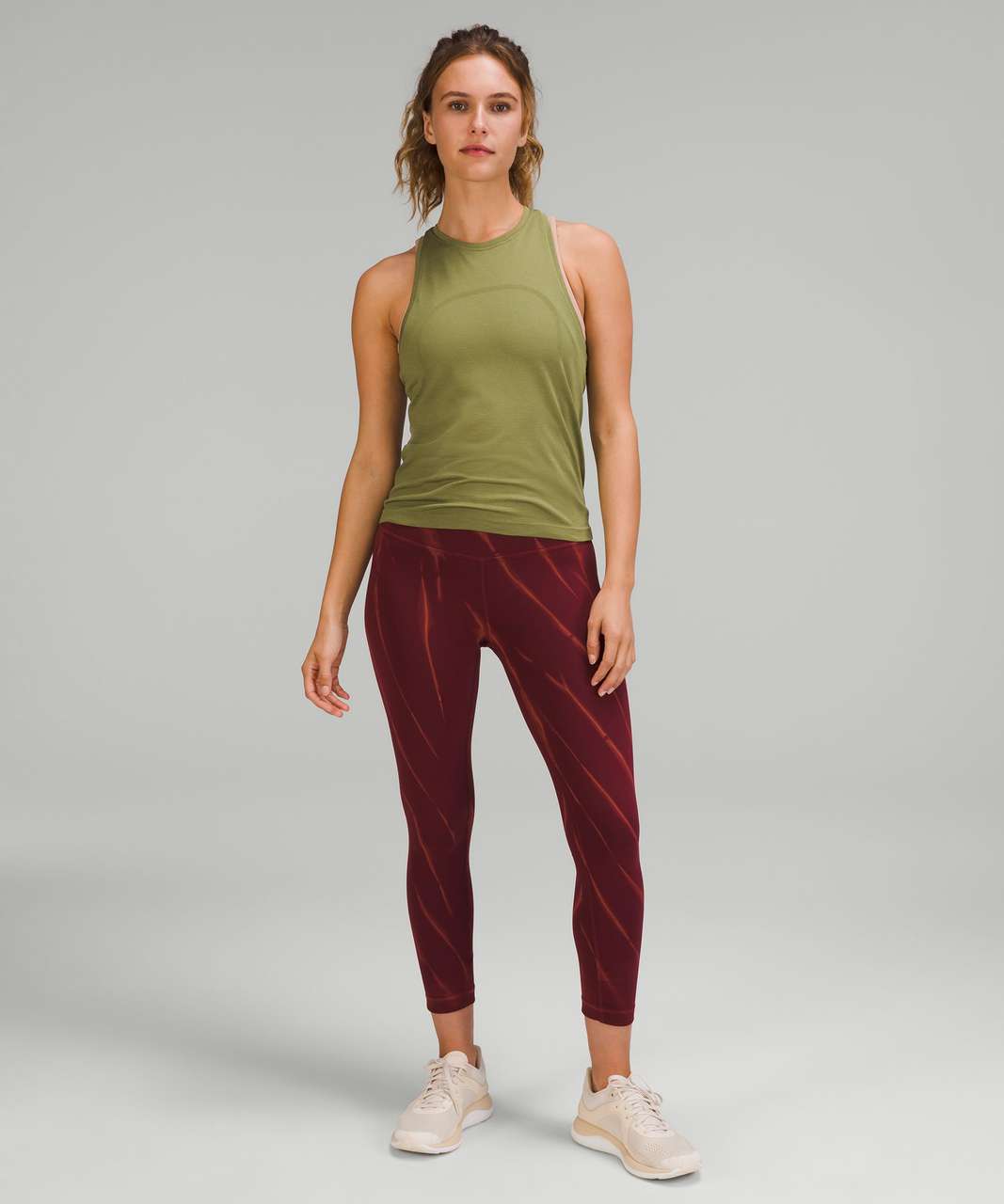 Lululemon Swiftly Tech High-Neck Tank Top 2.0 *Race Length - Bronze Green / Bronze Green