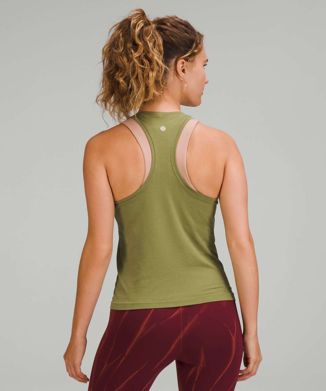 Lululemon Swiftly Tech High-Neck Tank Top 2.0 *Race Length - Bronze Green / Bronze Green