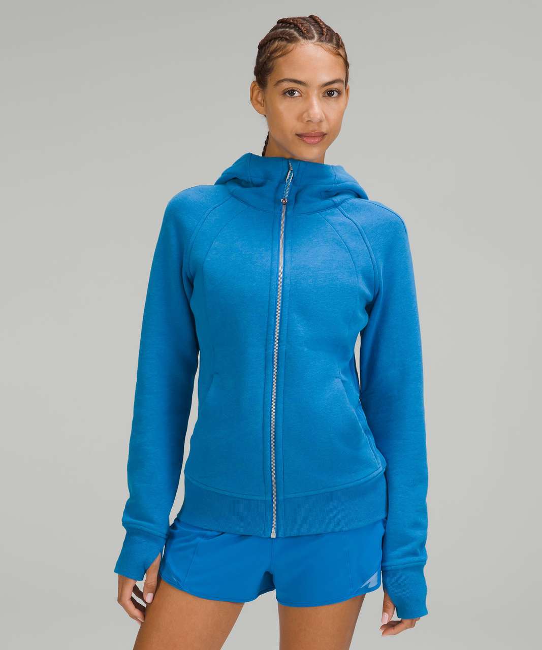 Lululemon Scuba Full-Zip Hoodie - Heathered Poolside - lulu fanatics