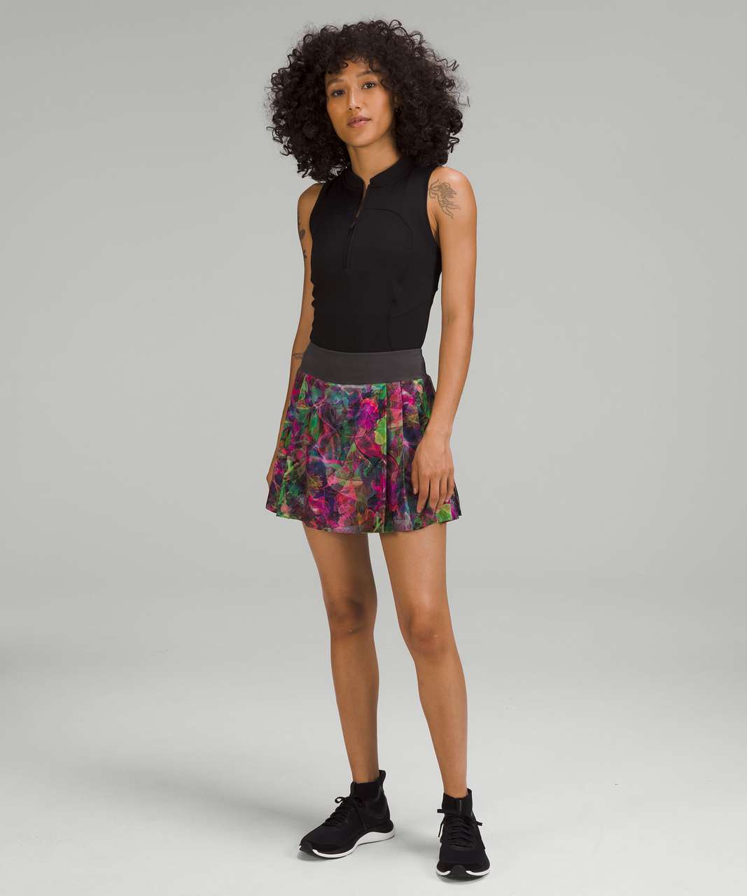 Lululemon Side-Pleat High-Rise Tennis Skirt - Vivid Floral Tone